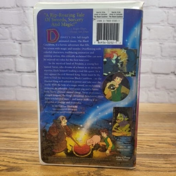 Disney "The Black Cauldron" VHS Vintage Disney Movie - Picture 2 of 6